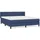 vidaXL Boxspringbett mit Matratze Blau 180x200 cm Stoff
