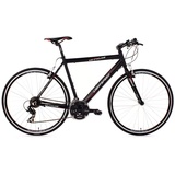 KS-CYCLING KS Cycling Fitnessbike Lightspeed 21 Gang Shimano Tourney RD-TX 35 Schaltwerk, Kettenschaltung schwarz Alu-Rahmen RH 56 cm