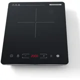 Induktionskochplatte, COOKNANO Induktionskochfeld 1 plattee, 2000W Induktionsherd, 9 Stufen, 8-Stunden-Timer Induktionsplatte, Topferkennung, herdplatte 1 kochfeld, Touch-Display