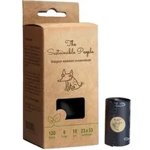 The Sustainable People Hundekotbeutel biologisch abbaubar 120 Stück Schwarz
