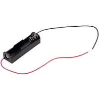 TRU Components BH-311-1A Batteriehalter 1x Mignon (AA) Kabel