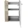 Fackelmann Waschbeckenunterschrank 44 x 60 x 24,3 cm Braun/Weiß