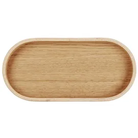 Asa Selection Tablett B 23 cm WOOD, 23 x 11 cm - Braun - Eichenholz - oval