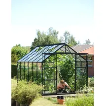 Vitavia Gewächshaus Uranus 9900 Schwarz 9,9 m2 inkl. Fundament