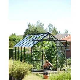 Vitavia Gewächshaus Uranus 9900 Schwarz 9,9 m2 inkl. Fundament