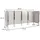 MCW Mülltonnen-Zaun MCW-J55 150 x 325 x 85 cm silber
