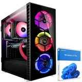 KRAFTPC High End Gaming-PC AMD Ryzen9 5900X - GeForce RTX4060 8GB - 1TB M.2 NVMe SSD - 32GB DDR4 - Win11 - WLAN - Gamer PC Desktop PC Gaming Computer