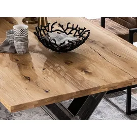 SIT Möbel Esstisch 200 x 75 x 100 cm naturbelassen/schwarz