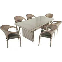Garden Pleasure DIJON/BASTIA Set 13-tlg. Braun/Grau
