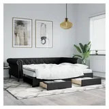 vidaXL Tagesbett 90 x 200 cm Schwarz
