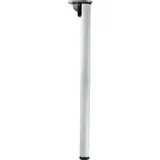 vasalat CAMAR Tischbein klappbar höhenverstellbar 705-735mm, Alu silber gerillt