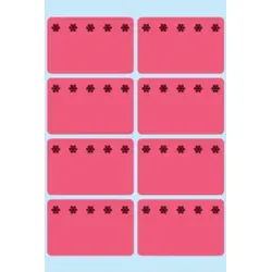 HERMA Tiefkühletiketten 26x40mm rot 48 Stück 3772 Eiskristalle