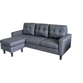 Hti-Living HTI-Living, Sofa, Ecksofa Reva Grau - Grau