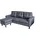 Hti-Living HTI-Living, Sofa, Ecksofa Reva Grau - Grau