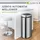 Juskys Automatik Mülleimer mit Sensor - Silber