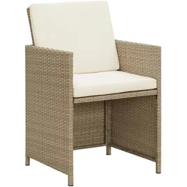 vidaXL Garten-Essgruppe 3-tlg. Beige