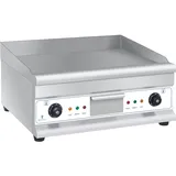 Royal Catering Doppel Elektro Grillplatte Bräter Doppelgrill Kontaktgrill 3.200 W 60 cm lang, Tischgrill, Silber