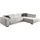 die planbar Ecksofa DIE PLANBAR "MP-IN15053 L-Form breiter Schenkel", beige (ecru), B:323cm H:73cm T:222cm, 100% Polyester, Sofas, Ecksofa, wahlweise mit Kopfteilverstellung und manueller Vorziehbank