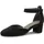 TAMARIS Comfort Damen Pumps mit Riemen aus Leder Elegant, Schwarz 39 EU