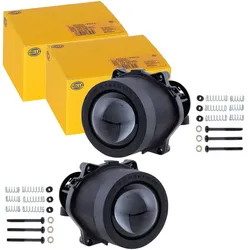 2x Hella De Halogen Scheinwerfer Rund 12v Scheinwerfer Satz 1tl 998: