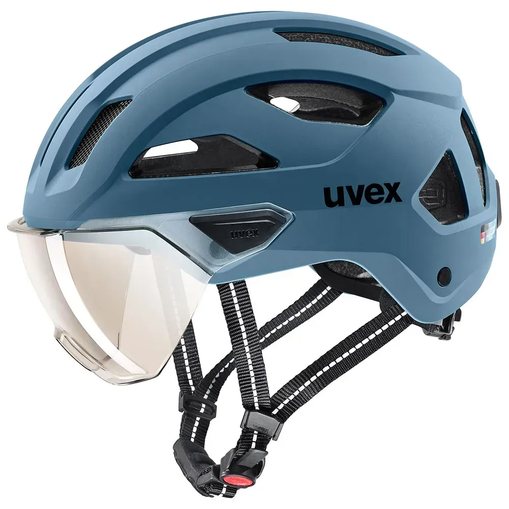 Uvex stride visor 59-61 stone blue matt