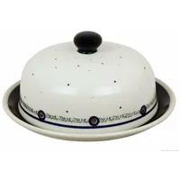 BUNZLAUER KERAMIK Original Bunzlauer Käseglocke M/Butterglocke für Rollbutter -