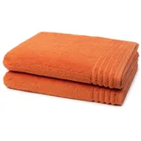 VOSSEN Supersoft Duschtuch-Set (2er-Set) Handtücher 2 ct Coral