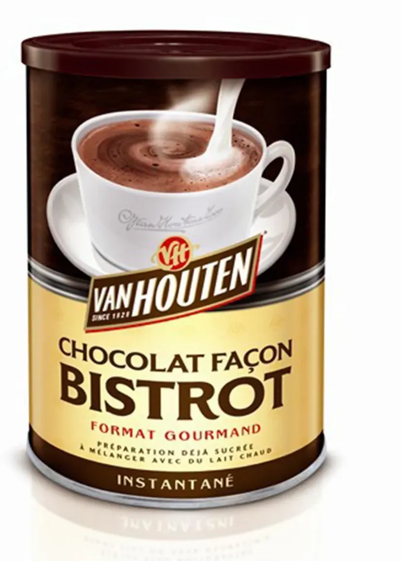 Van Houten Chocolat Facon Bistrot 425g – Hochwertiger Kakaopulver zum Auflösen