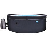 NETSPA XXXL Whirlpool Schwarz, Metall, Kunststoff, 70 cm Freizeit, Pools und Wasserspaß, Whirlpools