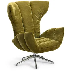 Bretz Sessel Cassia Stoff Gold Green