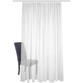 HOMEbasics Fertigstore Uni, Feinsable Sablio Weiß, ca. 450x175cm