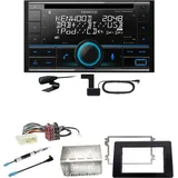 Kenwood DPX-7300DAB Bluetooth DAB CD USB Einbauset für Opel Movano ab 2019