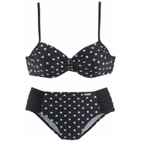 LASCANA Bügel-Bikini Damen schwarz-weiß Gr.40 Cup D