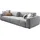 Candy Big-Sofa 3C CANDY "Yoshy Mega Sofa mit Komfortfunktionen, modern und bequem", grau, B:298cm H:74cm T:120cm, 88% Polyester, 12% Polyacryl, Sofas, Big-Sofa, Zwei Sitztiefen durch verstellbare Rückenlehne, Bezug in Cord