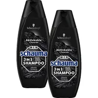 Schwarzkopf  Schauma Men Shampoo 3in1 Intensive Reinigung Aktivkohle + Tonerde