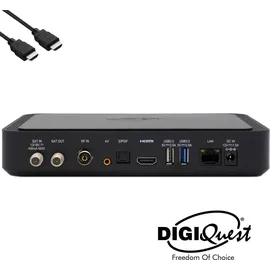 DIGIQuest Q80 4K Satellit, Terrestrisch 4K Ultra HD Schwarz