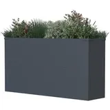 Westmann Talus Pflanzkübel 100 x 25 x 52 cm Anthrazit