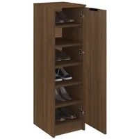 VidaXL Schuhschrank Braun Eichen-Optik 30x35x100 cm Holzwerkstoff