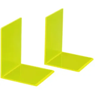 Maul Buchstütze 3513611 Produktabmessung, Höhe:130 mm Transparent-Gelb 2 St.