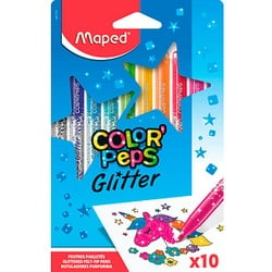 maped COLOR'PEPS GLITTER Filzstifte farbsortiert, 10 St.