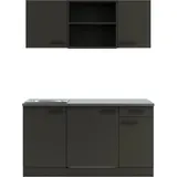 OPTIFIT Madrid420 Miniküche 150 cm Anthrazit