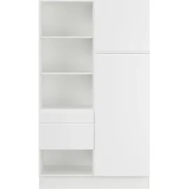 Impuls Küchen Mehrzweckschrank-Set Warschau 120 x 206,2 x 60 cm Weiß