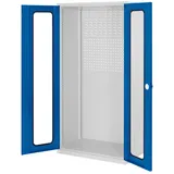 Kappes ®RasterPlan Schubladenschränke 1950x1000x600mm Sichtfenstertüren, Modell 30 enzianblau