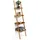 Relaxdays Leiterregal Bambus, HxBxT:176x44x37cm, 4-stufig, Standregal mit Ablagen, Holzregal, natur
