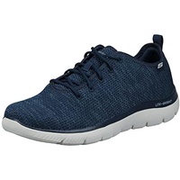 SKECHERS Herren Summit Doharis Sneaker, Marineblauer Strickbesatz, 40 EU