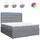 vidaXL Boxspringbett 180 x 200 cm Hellgrau