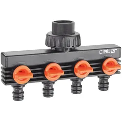4-Wege-Verteilerventil IG DN20 (3/4''), regulierbare Wassermenge