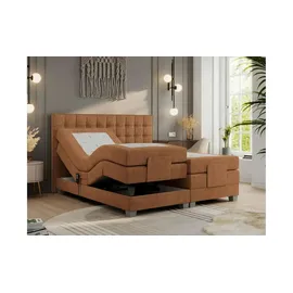 MKS Meble Boxspringbett 200 x 200 cm H4 Orange