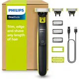 PHILIPS Oneblade 360 Face & Body - Elektrischer Rasierer, Trimmer & Bodygroomer,
