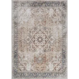 livabliss Waschbarer, Dunkelorange, Textil, Grafikmuster, Rechteckig, 120x170 cm, Oeko-Tex® Standard 100, in verschiedenen Größen erhältlich, Teppiche & Böden, Teppiche, Vintage-Teppiche
